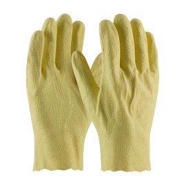 Protective Industrial Products Large PIP® Yellow Vinyl Full Hand Coated Work Gloves With Yellow Cotton Liner And Straight Cuff
