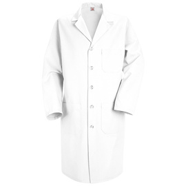 Red Kap® X-Small/Regular White 5 Ounce 80% Polyester/20% Combed Cotton Lab Coat With Button Closure