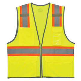 Ergodyne Large - X-Large Lime GloWear® 8246Z Polyester Mesh Vest
