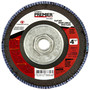 Carborundum® Carbo Premier Red™ 4 1/2" X 5/8" - 11, 40 Grit Type 27 Flap Disc