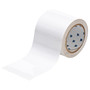 Brady® 4" X 100' White ToughStripe® Permanent Rubber Based Polyester Tape (100 ft Per Roll)