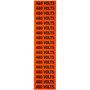 Brady® 1/2" X 2 1/4" Black/Orange Coated Fabric Vinyl Label "480 VOLTS"