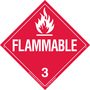 Brady® 10 3/4" X 10 3/4" Red/White Tagstock Placard "FLAMMABLE 3"