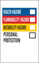 Brady® 2" X 1 1/4" Black/Blue/Red/Yellow/White Permanent Acrylic Paper Label (500 Per Roll)