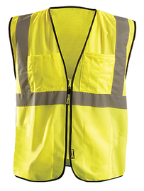 OccuNomix Small - Medium Hi-Viz Yellow Polyester/Mesh Vest