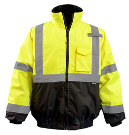 OccuNomix 4X Hi-Viz Yellow And Black Polyester Oxford Coat/Jacket