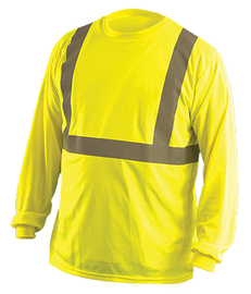 OccuNomix Large Hi-Viz Yellow Polyester T-Shirt/Shirt