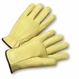 Protective Industrial Products Large Natural Pigskin Unlined Drivers Gloves