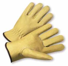 Protective Industrial Products Medium Natural Pigskin Unlined Drivers Gloves