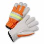 Protective Industrial Products X-Large Hi-Vis Orange Cowhide Unlined Drivers Gloves