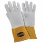 Protective Industrial Products Medium 12" Natural Top Grain Deerskin Unlined Welders Gloves