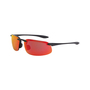 Radians ES4 Half Frame Matte Black Safety Glasses With HD Red Mirror Polycarbonate Hard Coat Lens