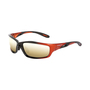 Radians Infinity Orange and Black Safety Glasses With Gold Mirror Polycarbonate Hard Coat Lens