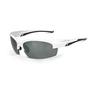 Radians Crucible White Safety Glasses With Silver Mirror POL Polycarbonate Hard Coat Lens