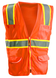 OccuNomix Small Hi-Viz Orange Polyester/Mesh Vest
