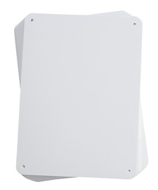 Brady® 7.625" X 10.25" White 0.06" Rigid Polystyrene Blank Sign