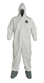DuPont™ Medium White ProShield® 60 Coveralls With Hood