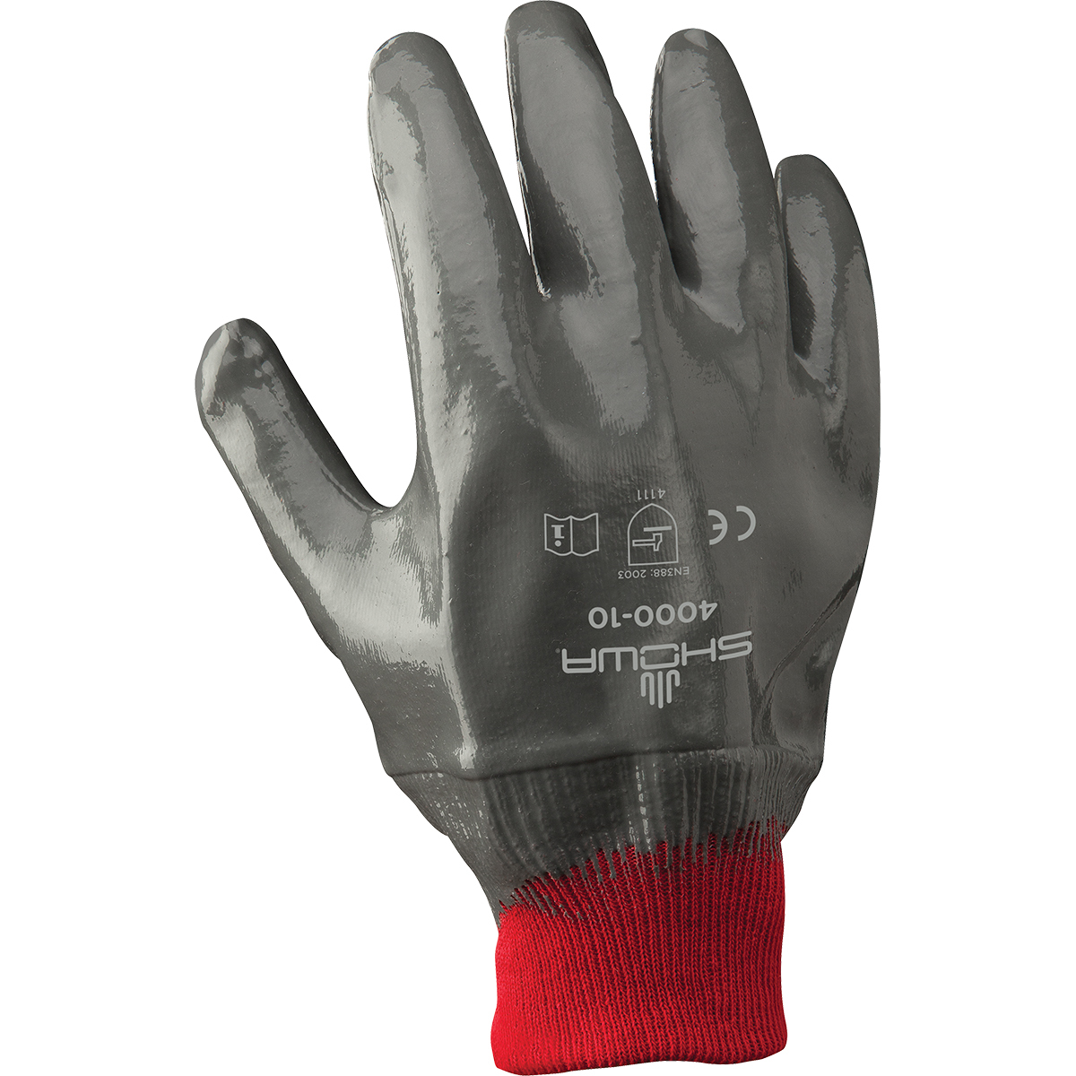 size 7 Latex Palm Work Gloves 10 PAIRS  Grey Nylon Lightweight 