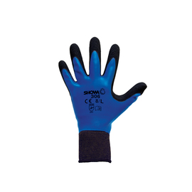 SHOWA™ Size 7 13 Gauge Natural Rubber Full Hand Coated Work Gloves With Cotton And Polyester Liner And Knit Wrist Cuff
