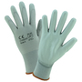 Protective Industrial Products Large 13 Gauge Polyurethane Palm And Finger Coated Work Gloves With Nylon Liner