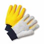 Protective Industrial Products Large Orange Select Split Leather Palm Gloves With Canvas Back And Knit Wrist