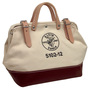 Klein Tools 12" X 6" X 10" Natural Canvas Traditional Tool Bag