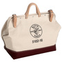 Klein Tools 16" X 6" X 14" Natural Canvas Traditional Tool Bag