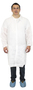 Safety Zone® Small White Spunbonded Polypropylene Disposable Lab Coat