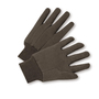 Protective Industrial Products Brown Large Standard Weight Cotton/Polyester General Purpose Gloves Knit Wrist