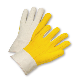 Protective Industrial Products Natural Large Standard Weight Cotton/Polyester General Purpose Gloves With Band Top Cuff