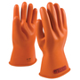 PIP® Size 12 Orange NOVAX Natural Rubber Class 0 Low Voltage Electrical Insulating Linesmen Gloves With Straight Cuff