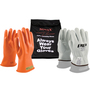 Protective Industrial Products Size 12 Orange NOVAX® Rubber/Goatskin Class 00 Linesmens Gloves