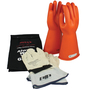 Protective Industrial Products Size 9 Orange NOVAX® Rubber/Goatskin Class 1 Linesmens Gloves