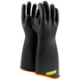 Protective Industrial Products Size 10 Black NOVAX Natural Rubber Class 4 High Voltage Electrical Insulating Linesmen Gloves With Contour Cuff