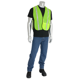 Protective Industrial Products Hi-Viz Orange/Hi-Viz Yellow PIP® Polyester/Mesh Vest