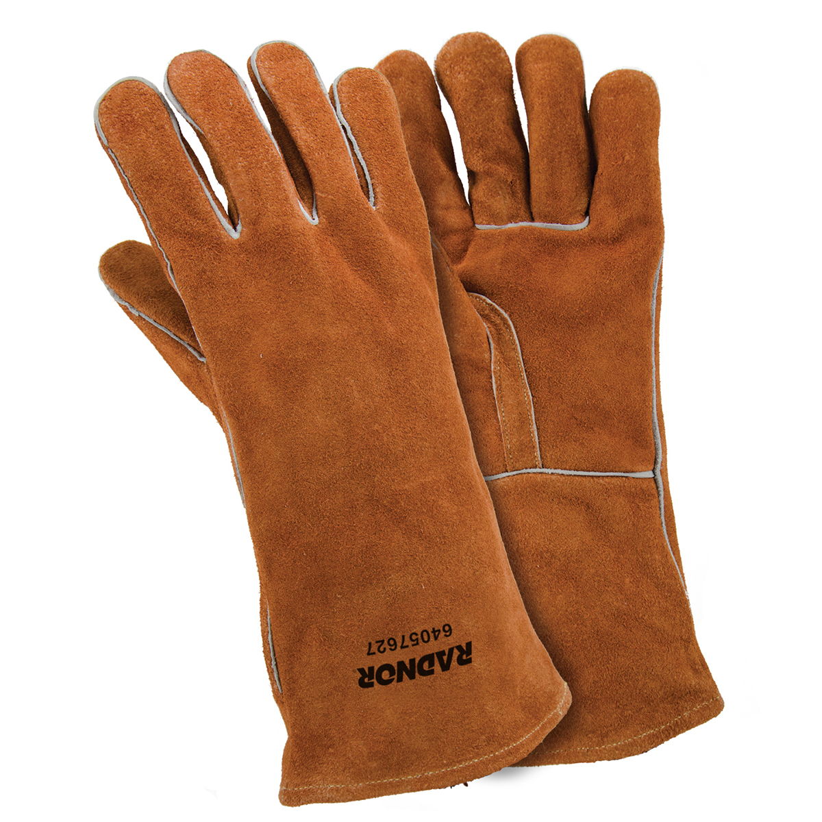9 Pairs Radnor Large 14 Pearl Shoulder Split Cowhide Cotton Lined Welders Gloves