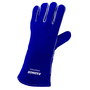 RADNOR™ Women's X-Small 12" Blue Regular Cowhide Cotton/Foam Lined Hot/Heavy Material Handling Welders Gloves