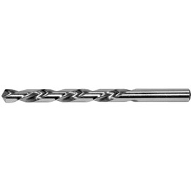 Drillco Series 200LH 1/4" X 4" Bright HSS General Purpose Left Hand Jobber Length Drill Bit With Straight Shank And 2 3/4" Spiral Flute