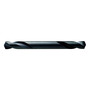 Drillco Series 330 1/8" X 2" Black Oxide HSS Double End Drill Bit With Straight Shank And 1/2" Spiral Flute