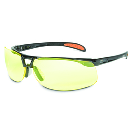 Honeywell Uvex Protege® Black Safety Glasses With Amber Anti-Fog Lens