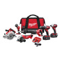 Milwaukee® M18™ 18 Volt 1800/3500/2750 RPM/3000 SPM 6 Tool Cordless Combination Tool Kit