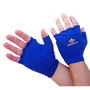 IMPACTO®  Large Blue Air Glove® Polycotton Fingerless Mechanics Gloves Liner With Slip-on Cuff