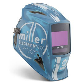 Miller® Digital Elite™ Blue/White Welding Helmet With Variable Shade 3, 5, 8, 13 Auto Darkening Lens