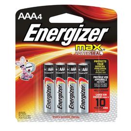 Energizer® Max® 1.5 Volt AAA Batteries (4 Per Package)