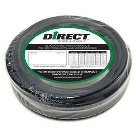 RADNOR® 2/0 Black Welding Cable 100' Shrink Wrap