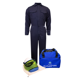 National Safety Apparel® 2X Navy Westex UltraSoft® ArcGuard® Flame Resistant Arc Flash Personal Protective Equipment Kit