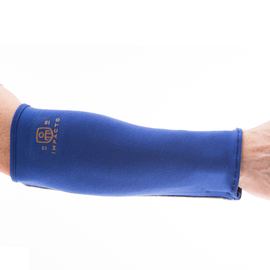 IMPACTO® Small Blue And White Polycotton/Lycra Forearm Protector