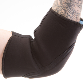 IMPACTO® X-Large 14" - 15 3/4" Black Thermo Wrap Durable Layered Fabric Therapeutic Elbow Support
