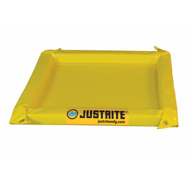 Justrite® 10' X 11' X 2" Yellow PVC Coated Fabric Spill Berm