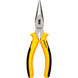 Stanley® 6" Drop Forged Steel Long Nose Cutting Plier With Slip-Resistant Bi-Material Handle